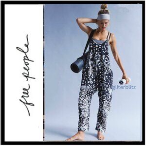 Free People Hot Shot Printed Onesie Wildside Black Combo
